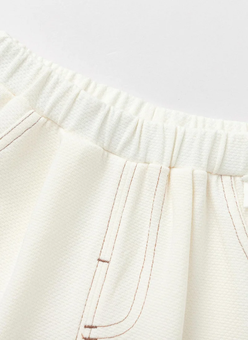 Balabala Blue/White Baby Boys Knit long sleeve suit for Men | Best Price UAE